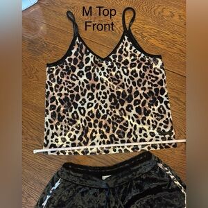 Chic Leopard Print Cami (PINK by VS) M